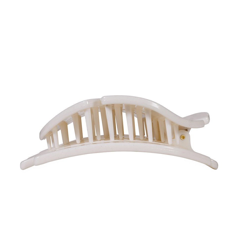 Teleties Flat Round Clip - Large - Sand Dollar
