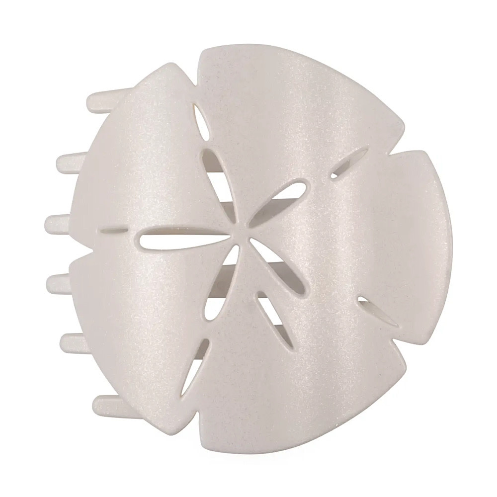 Teleties Flat Round Clip - Large - Sand Dollar