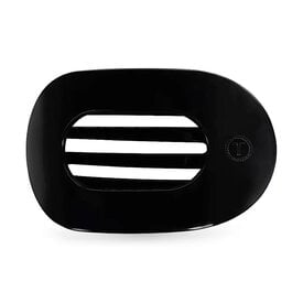 Teleties Teleties Flat Round Clip - Tiny - Jet Black