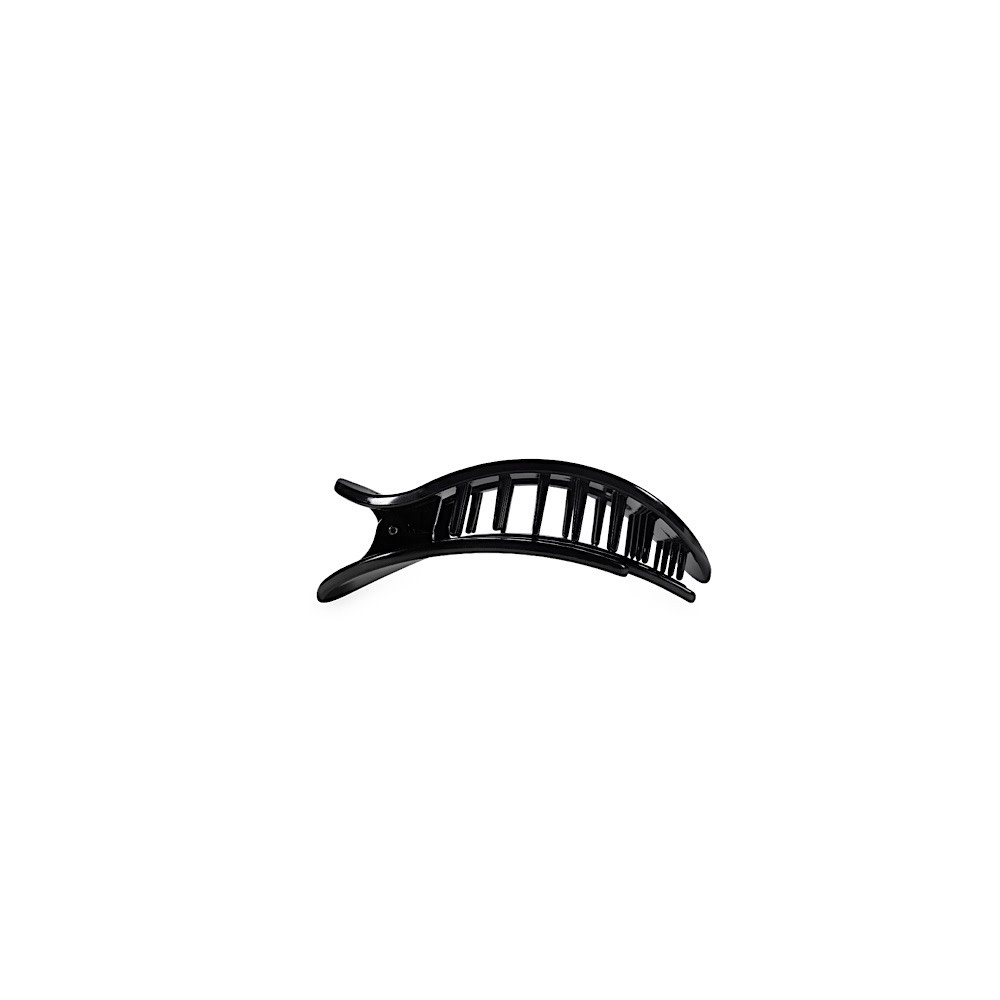Teleties Flat Round Clip - Tiny - Jet Black
