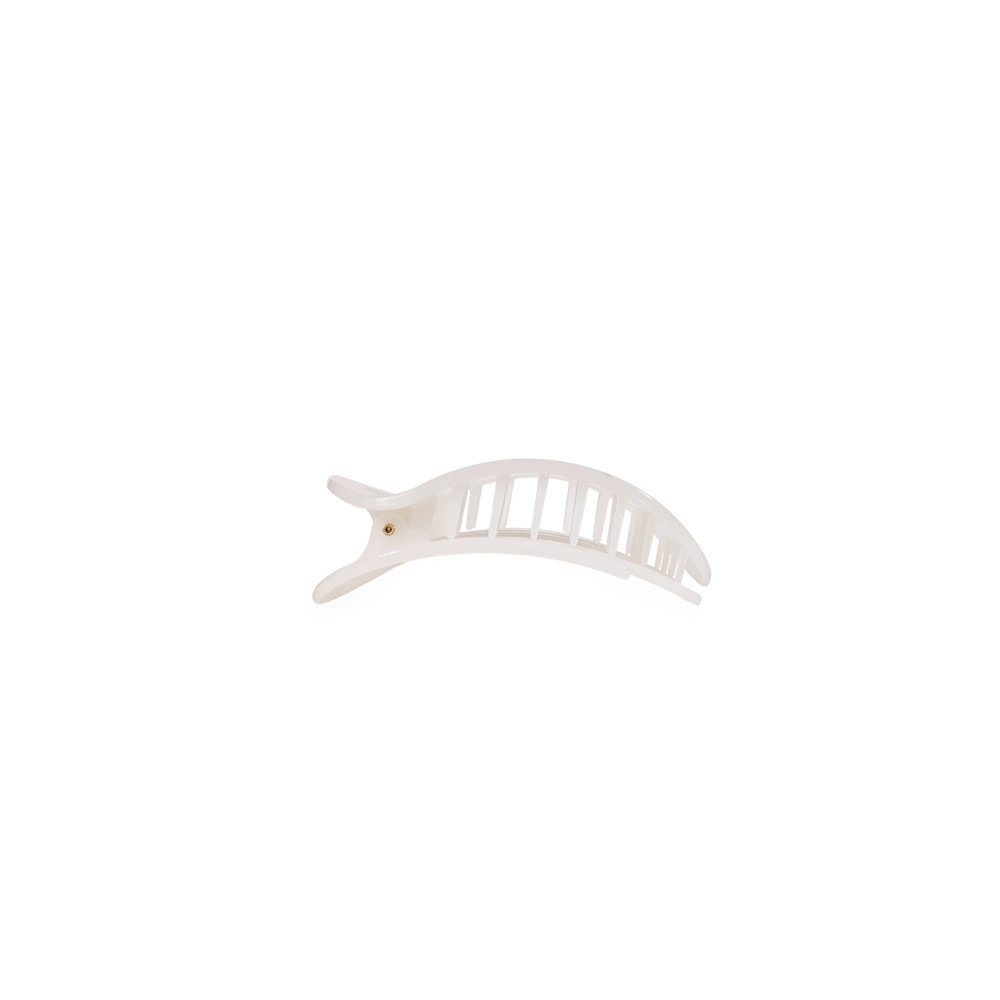 Teleties Flat Round Clip - Tiny - Coconut White