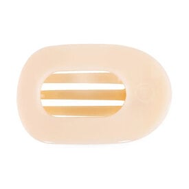 Teleties Teleties Flat Round Clip - Tiny - Almond Beige