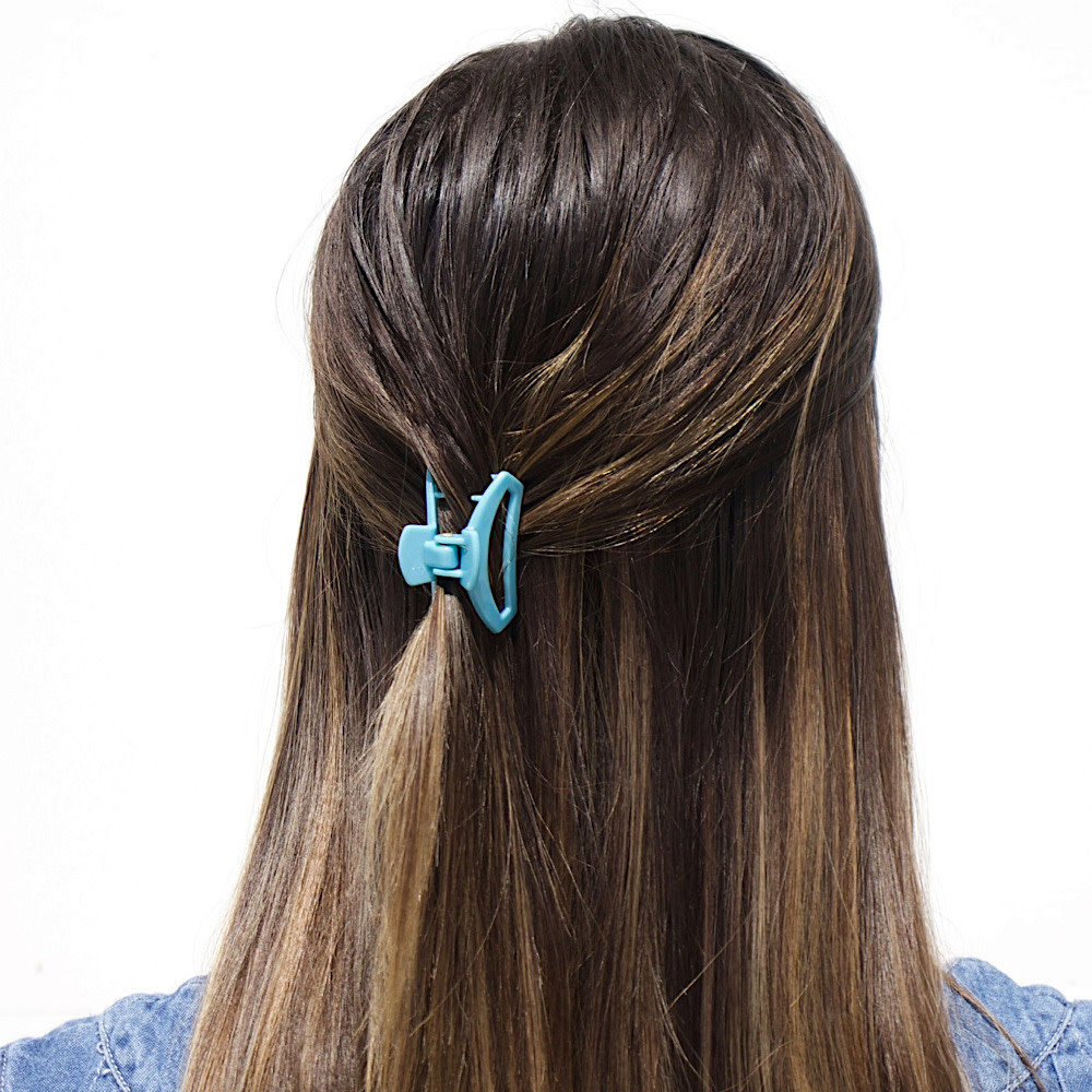 Teleties Open Hair Clip - Tiny - Summer Sky