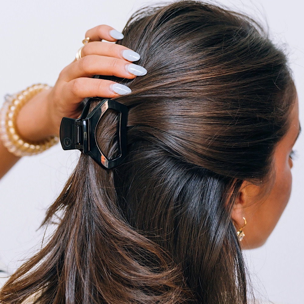 Teleties Open Hair Clip - Petite - Jet Black