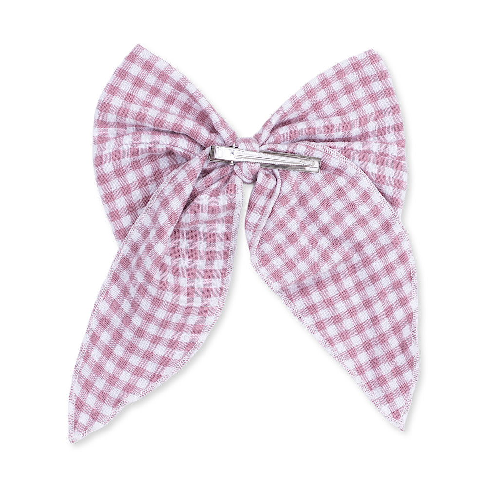 Angel Dear Large Bow - Berry Gingham