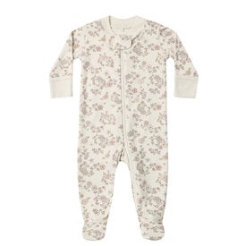 Quincy Mae Quincy Mae Zip Long Sleeve Sleeper Footie - Floral Vine