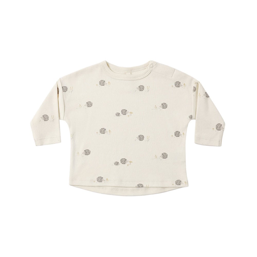 Quincy Mae Quincy Mae Long Sleeve Tee - Hedgehog