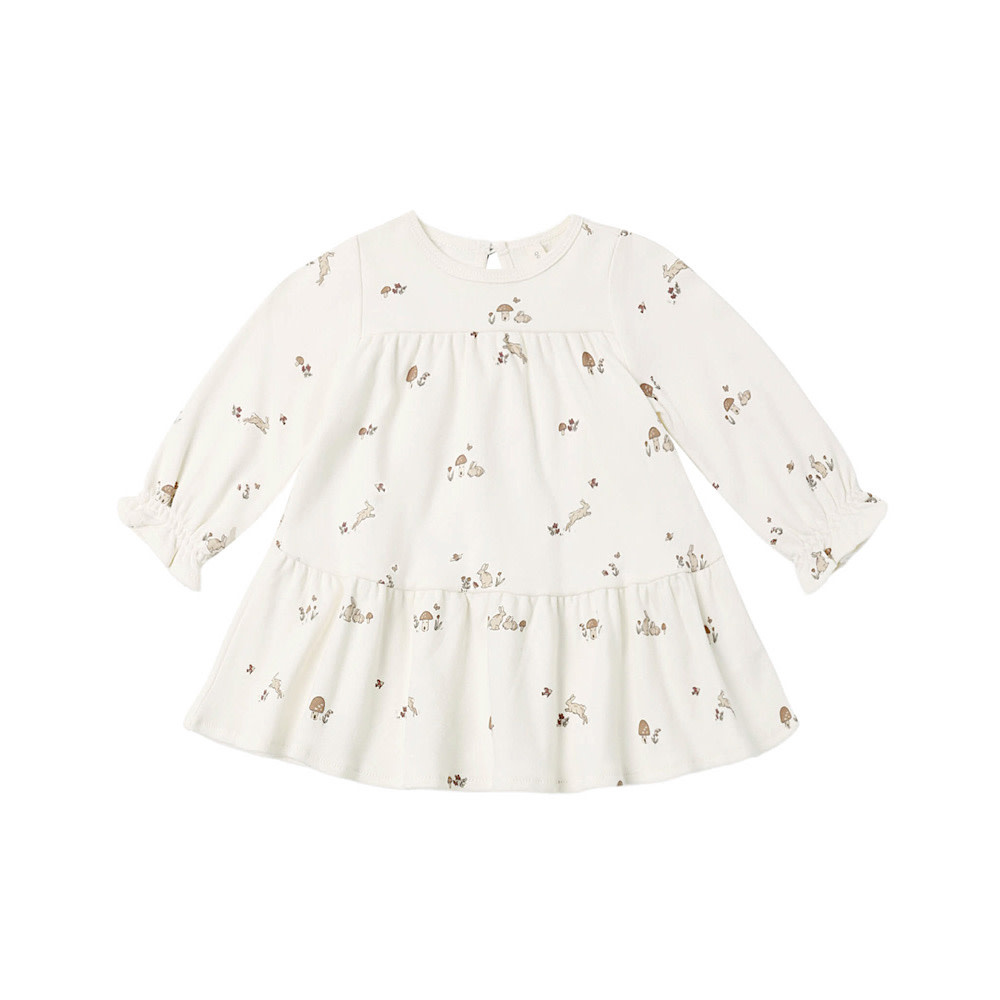 Quincy Mae Tiered Jersey Dress - Bunnies