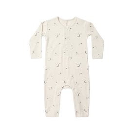 Quincy Mae Quincy Mae Ribbed Baby Jumpsuit - Celestial