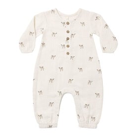 Quincy Mae Quincy Mae Woven Jumpsuit - Moose
