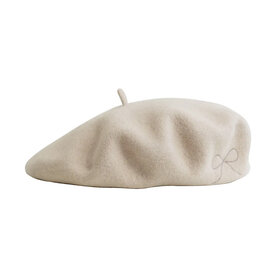 Lost Pattern NYC Lost Pattern Bon Chic Wool Beret - Beige