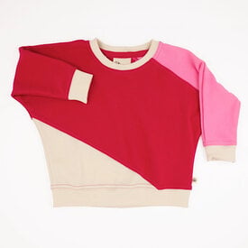 Peace House Studio Peace House Studio Toddler Diagonal Colorblock Sweatshirt - Cupid