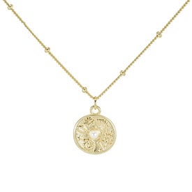 The Salty Gem The Salty Gem Coral Necklace - Gold