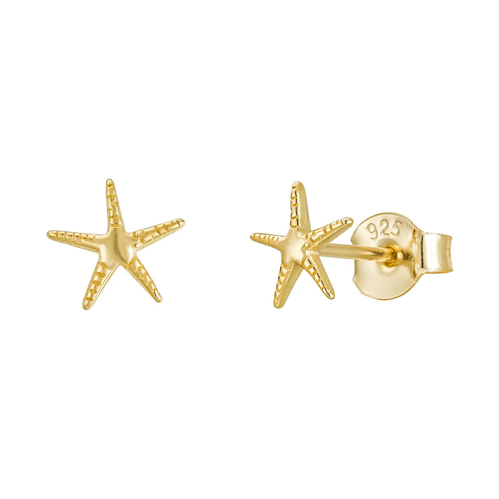 The Salty Gem The Salty Gem Mar Stud Earrings - Gold