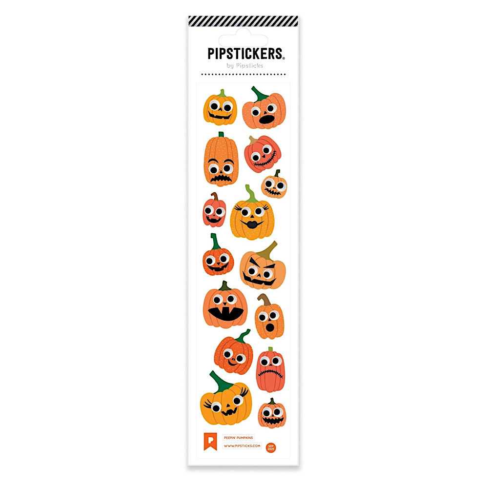 Pipsticks Pipsticks Sticker Sheet - Peepin' Pumpkins Googly Eye
