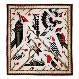 Bird Collective Bird Collective Knit Blanket - Woodpecker of North America
