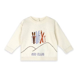Viverano Organics Viverano Organics Embroidered Baby Knit Pullover - Ski Club