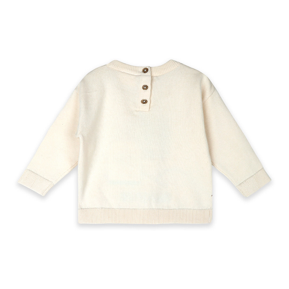 Viverano Organics Embroidered Baby Knit Pullover - Ski Club