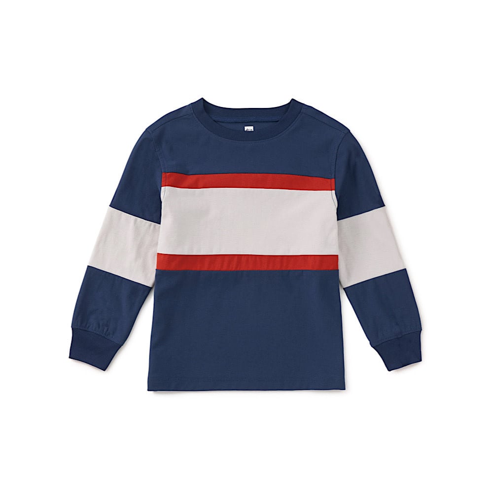 Tea Collection Colorblock Rugby Top - Twilight