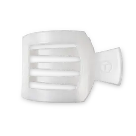 Teleties Teleties Flat Square Clip - Medium - Coconut White