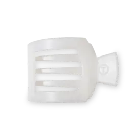 Teleties Teleties Flat Square Clip - Small - Coconut White