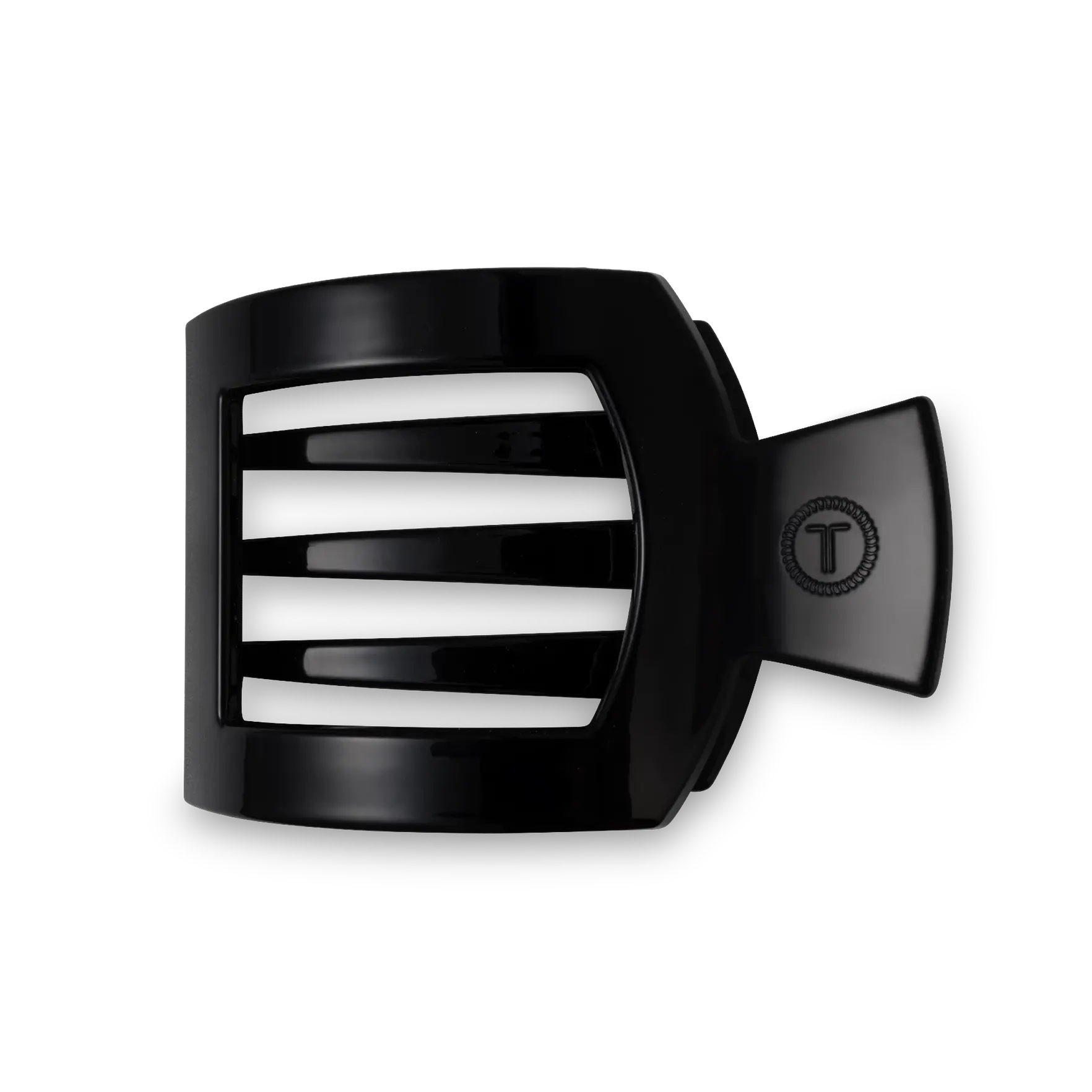 Teleties Flat Square Clip - Medium - Jet Black