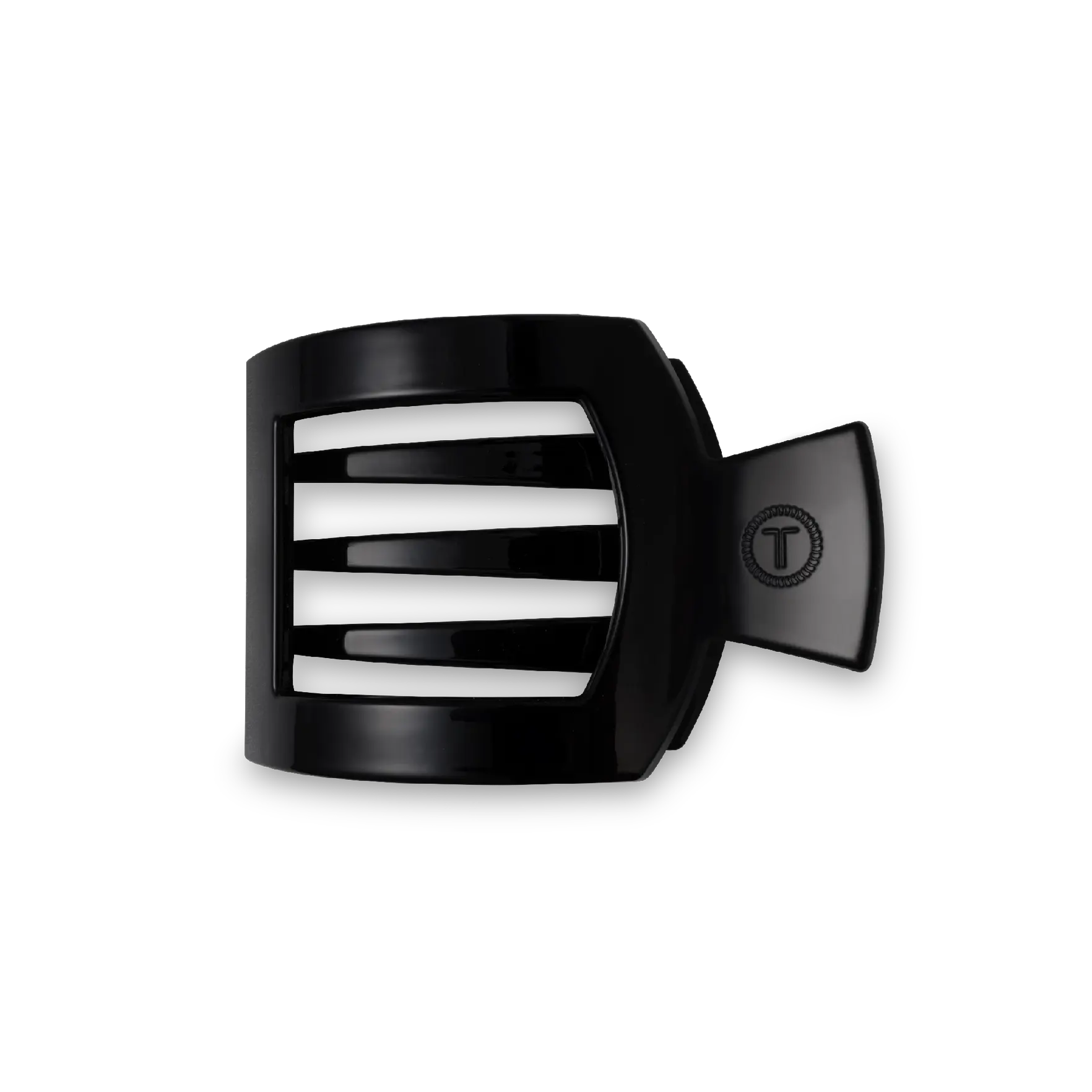 Teleties Flat Square Clip - Small - Jet Black