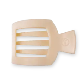 Teleties Teleties Flat Square Clip - Large - Almond Beige