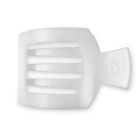Teleties Teleties Flat Square Clip - Large - Coconut White