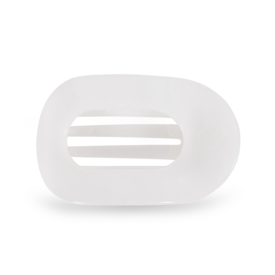 Teleties Teleties Flat Round Clip - Medium -  Coconut White
