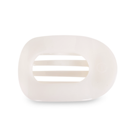 Teleties Teleties Flat Round Clip - Large - Coconut White