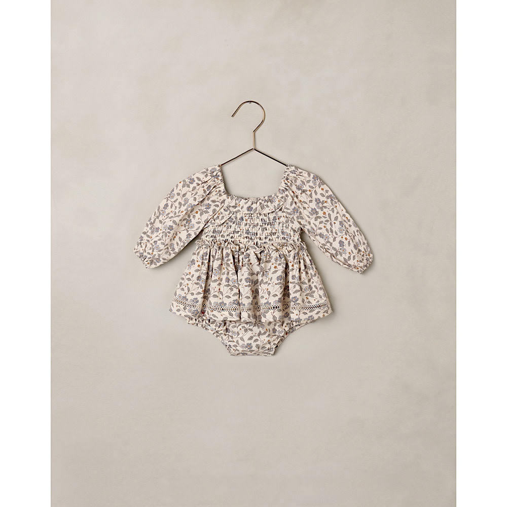 Noralee Noralee Elodie Romper - Blue Garden