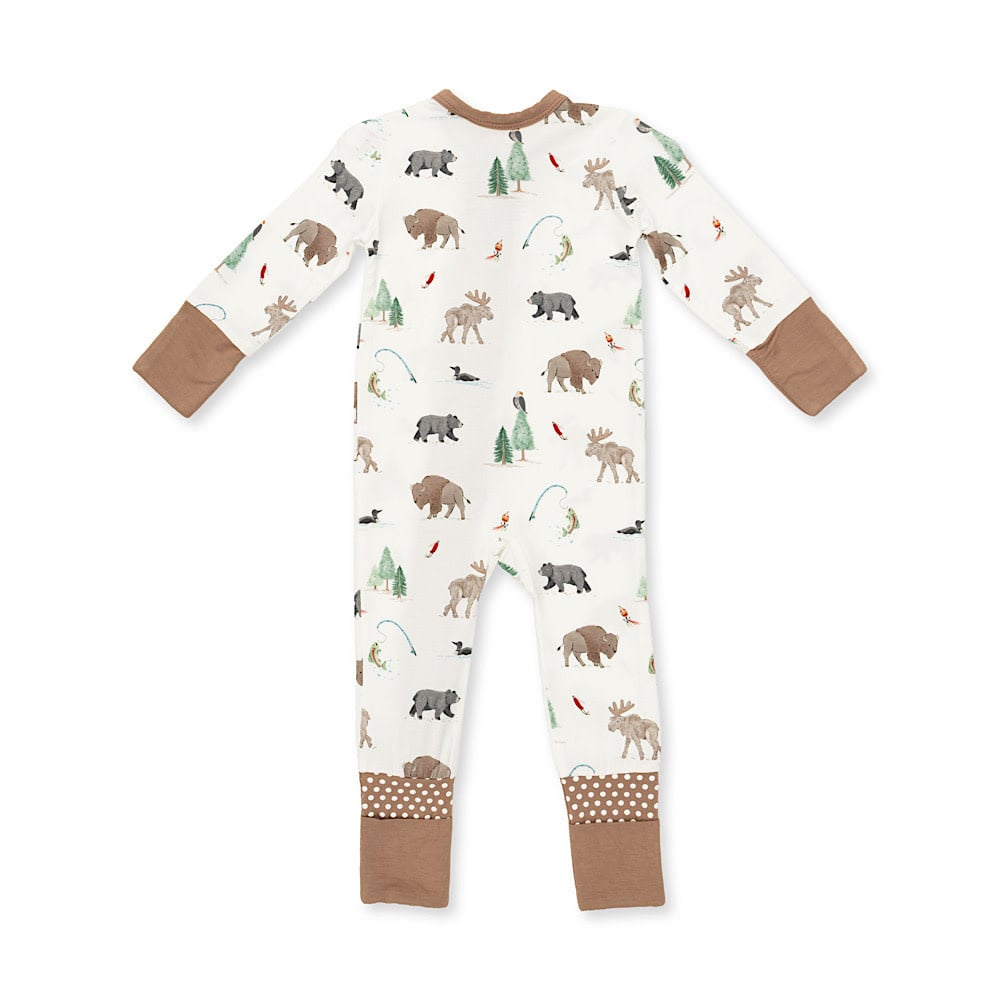 Angel Dear Convertible Romper - Northern Woodland Animals
