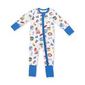 Angel Dear Angel Dear Convertible Romper - Vintage Ski Patches