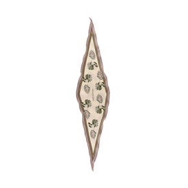 Lost Pattern NYC Lost Pattern Silk Diamond Neckerchief - Agate Grey Daisy
