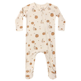 Quincy Mae Quincy Mae Bamboo Zip Footie - Harvest Friends