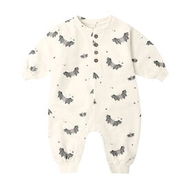 Quincy Mae Quincy Mae Relaxed Fleece Jumpsuit - Baby Bats