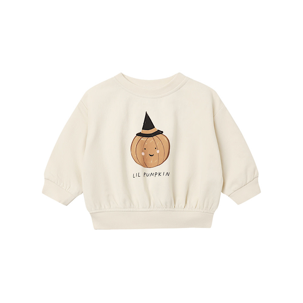 Quincy Mae Relaxed Fleece Sweatshirt - Pumpkin