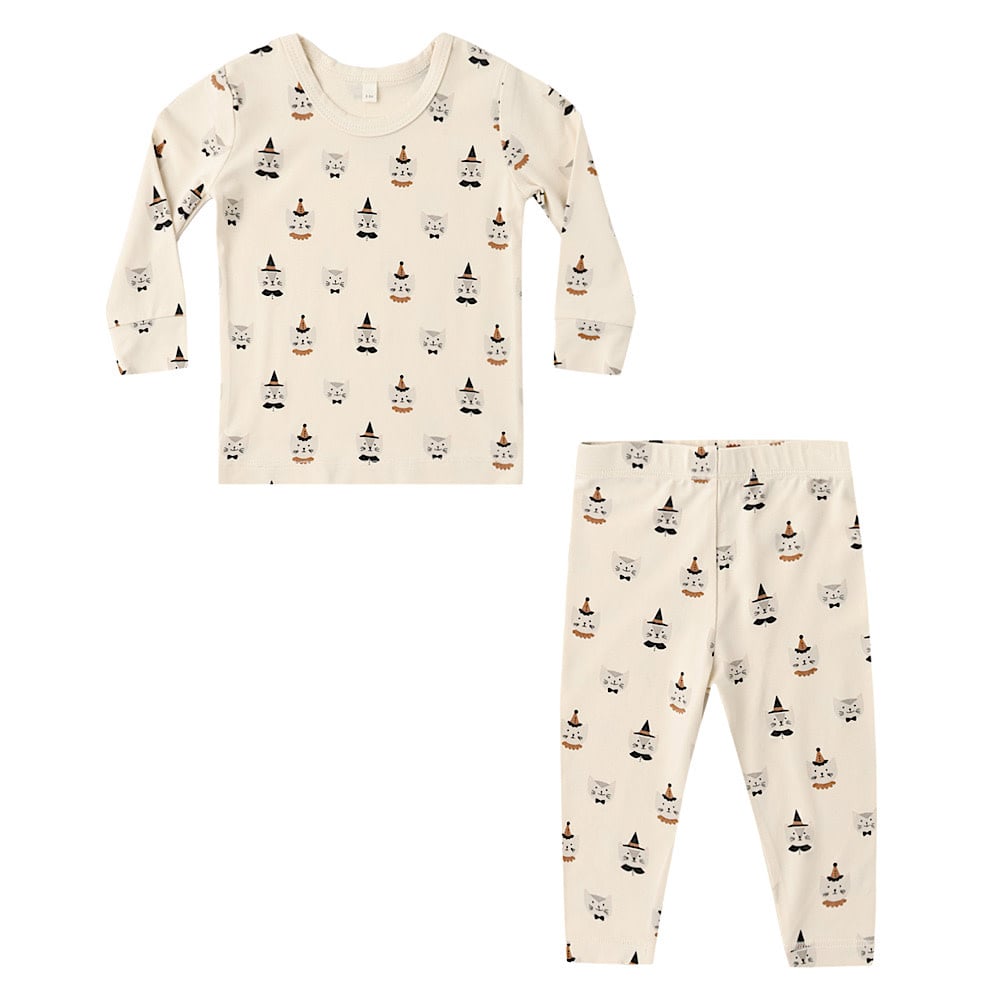 Quincy Mae Bamboo Pajama Set - Costume Kittens