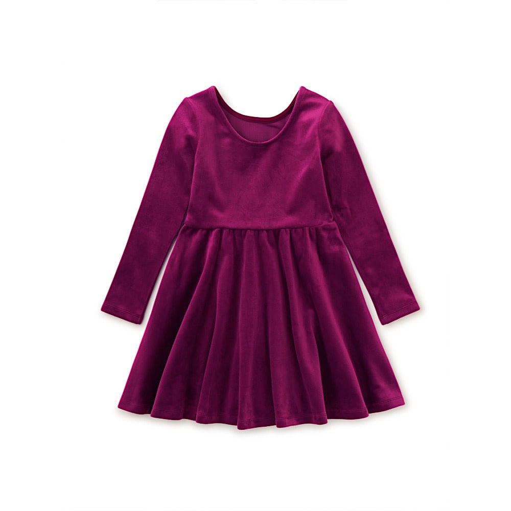 Tea Collection Velour Ballet Dress - Cosmic Berry
