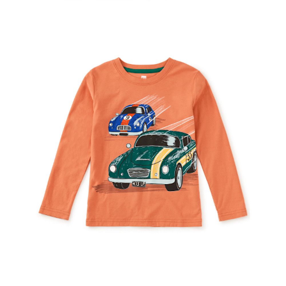 Tea Collection British Racer Graphic Tee - Copper
