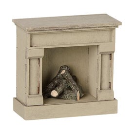 Maileg Maileg Mouse Fireplace - Off White Warm