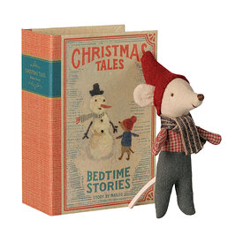 Maileg Maileg Christmas Baby Mouse in book