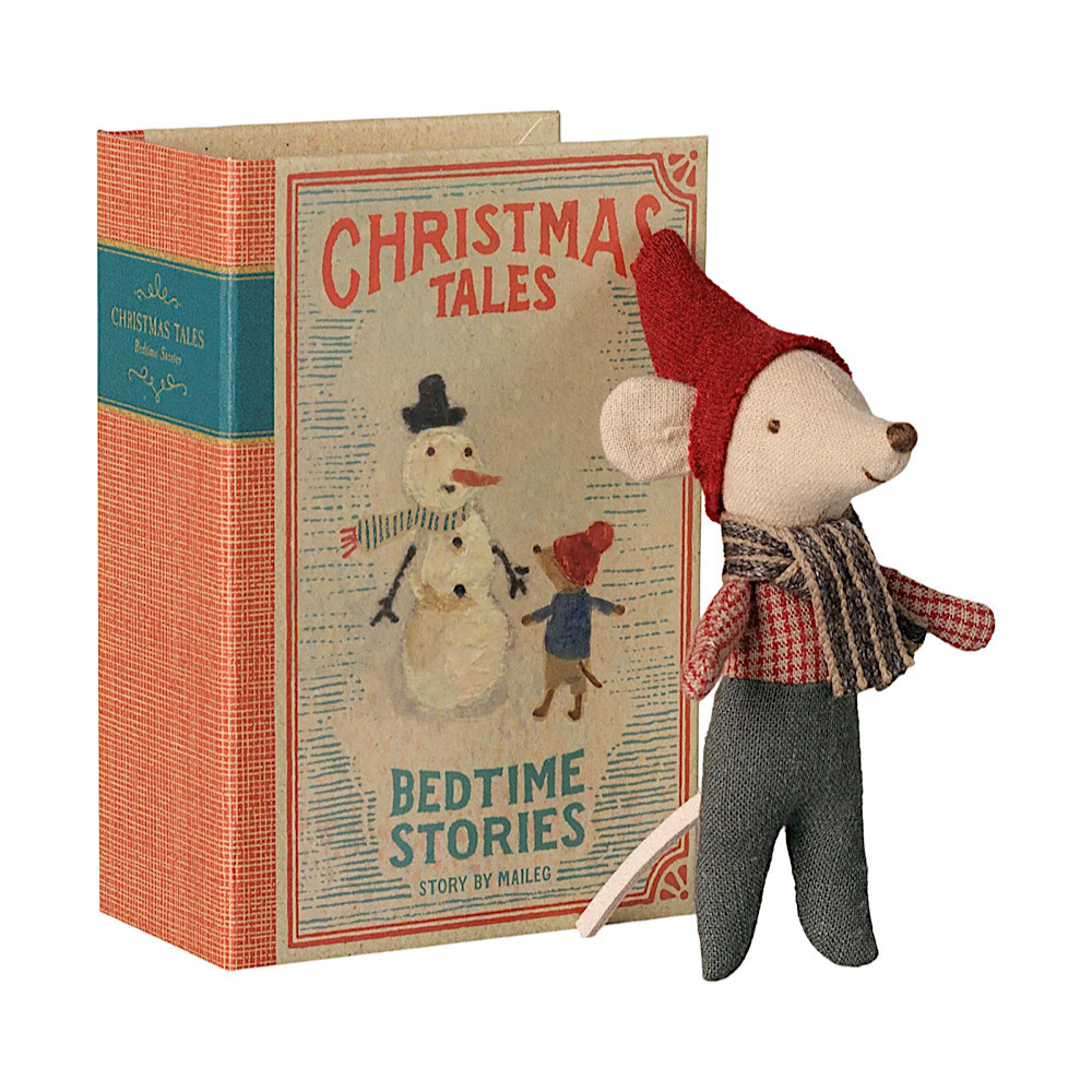 Maileg Maileg Christmas Baby Mouse in book