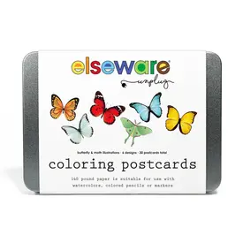 Elseware Unplug (Eco-Kids) Elseware Unplug - Coloring Postcards - Butterfly & Moths