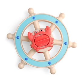 Itzy Ritzy Itzy Ritzy Captain Crab Ship Wheel Bath Toy