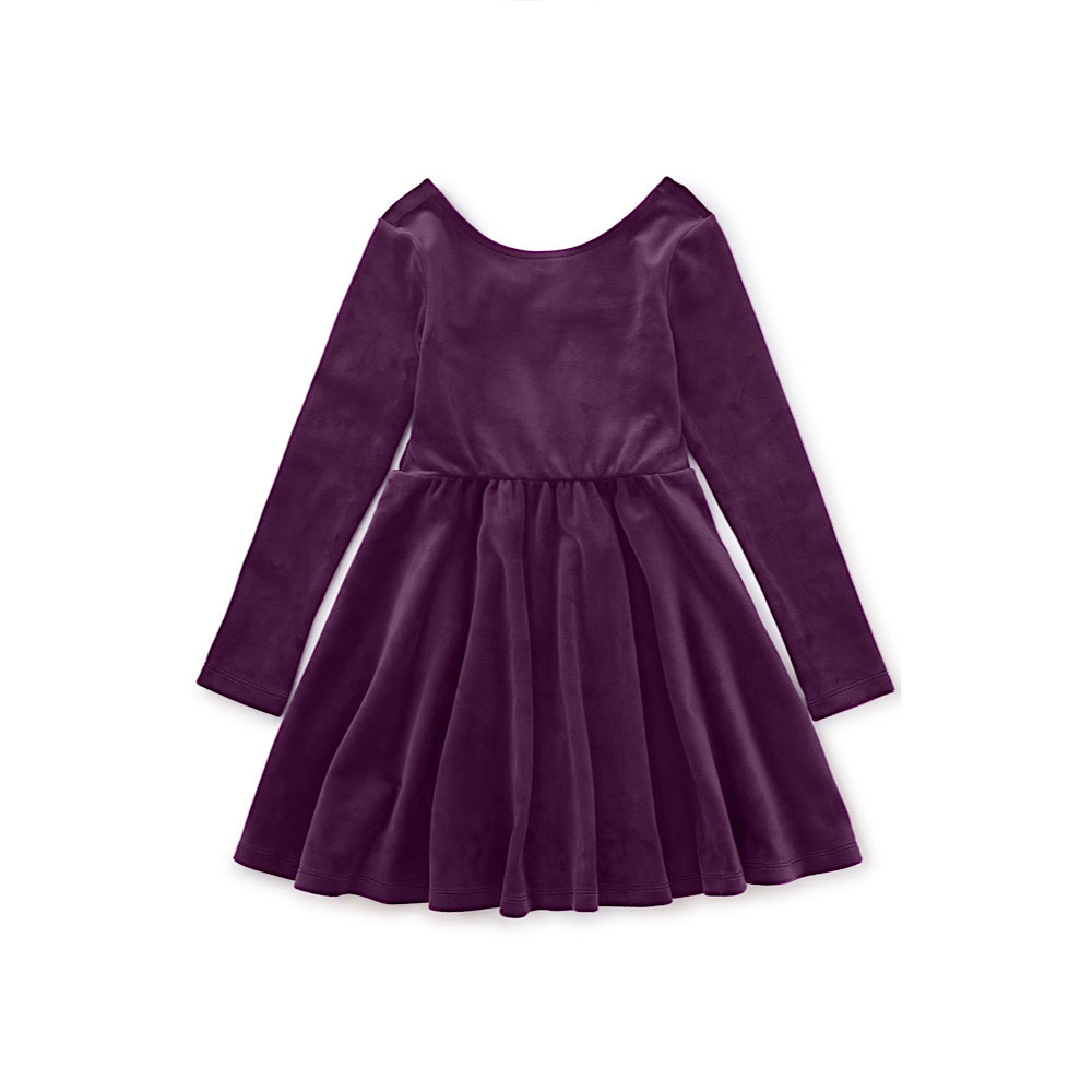 Tea Collection Velour Ballet Dress - Cosmic Berry