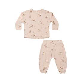 Rylee + Cru LLC Rylee + Cru Long Sleeve Tee + Pant Set - Fawn