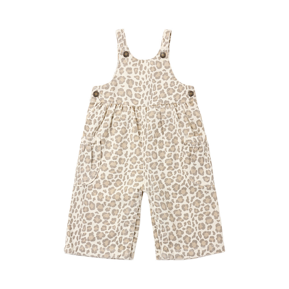 Rylee + Cru Wide Leg Overall - Leopard