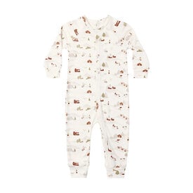 Rylee + Cru LLC Rylee + Cru Organic Pajama Long John - Ski Town